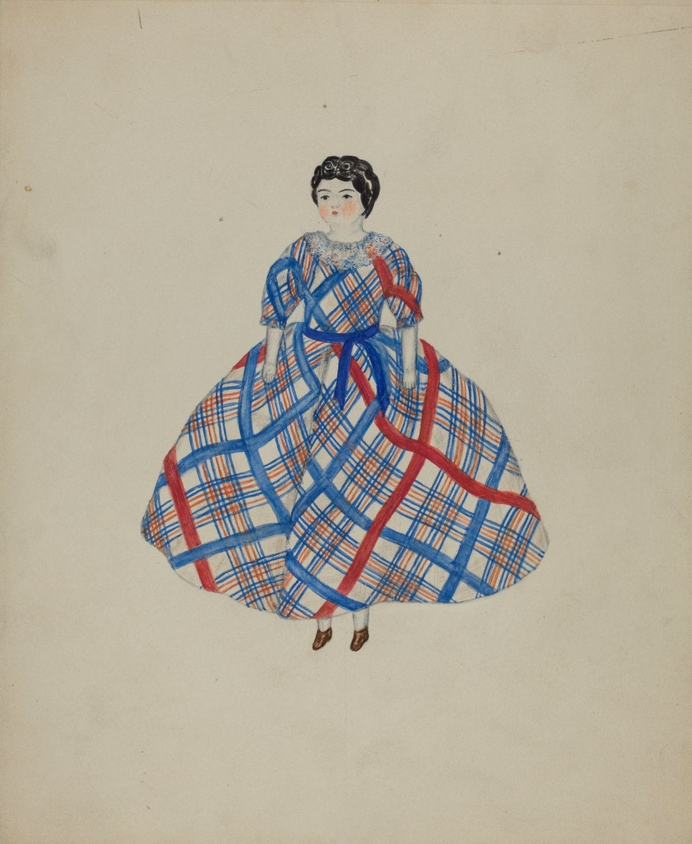 Shaker Doll by Mary Fitzgerald (American, active c. 1935), 16X12"(A3)Poster Print
