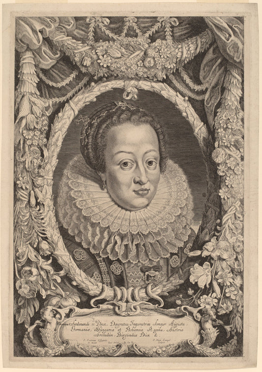 Eleanora, Wife of Ferdinand II by Pieter van Sompel after Pieter Claesz Soutman (Flemish, c. 1600 - 1643 or after), 16X12"(A3)Poster Print