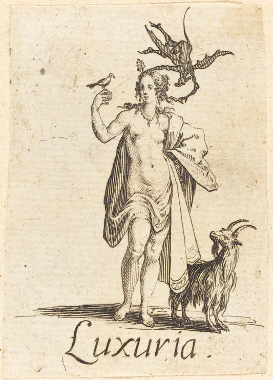 Lust by Jacques Callot (French, 1592 - 1635), 16X12"(A3)Poster Print