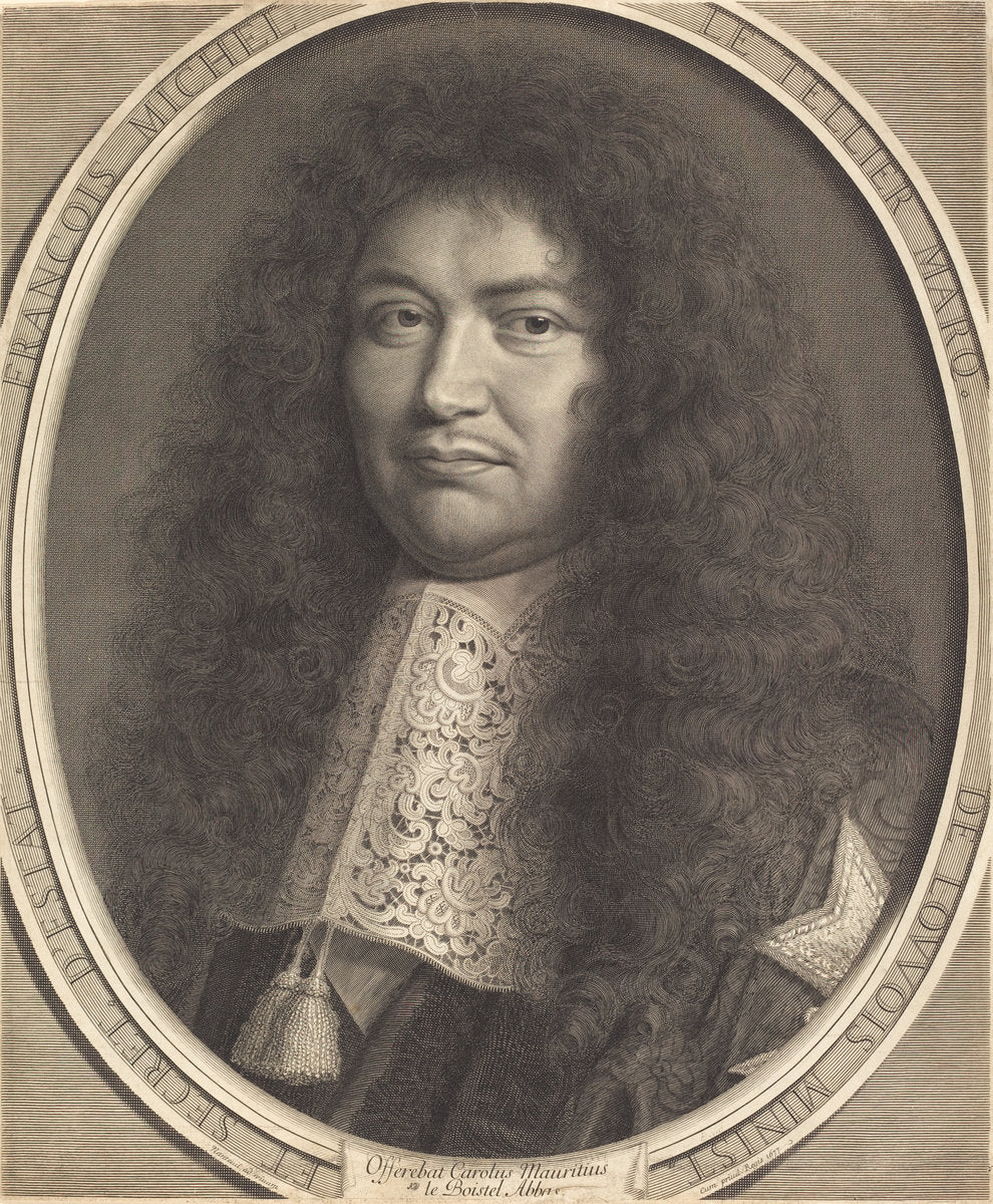 Marquis de Louvois by Robert Nanteuil (French, 1623 - 1678), 16X12"(A3)Poster Print