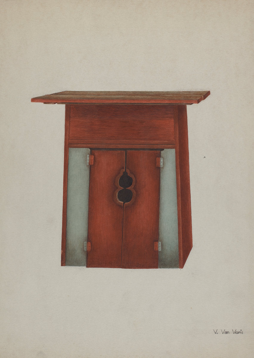 Altar for Chinese Temple by Vera Van Voris (American, active c. 1935), 16X12"(A3)Poster Print