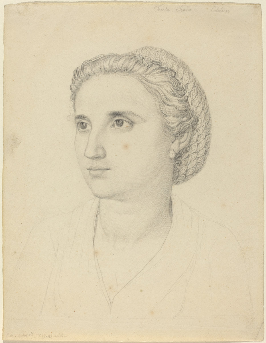 Teresa Scala, Calabrese by Peter Rittig (German, 1798 - 1819), 16X12"(A3)Poster Print