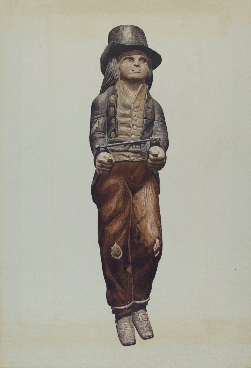 Figure of a Felon by Donald Donovan (American, active c. 1935), 16X12"(A3)Poster Print