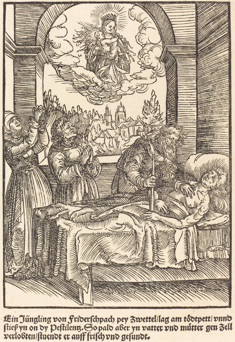 Ein Jungling von Friderschpach ... by Master of the Miracles of Mariazell (German, active early 16th century), 16X12"(A3)Poster Print