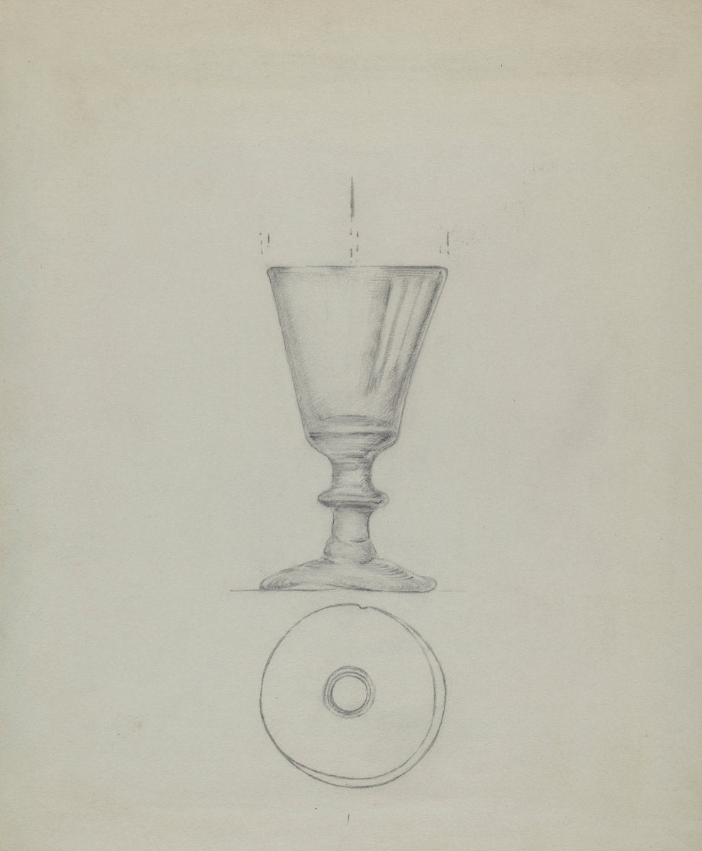 Wine Glass by Albert Eyth (American, active c. 1935), 16X12"(A3)Poster Print