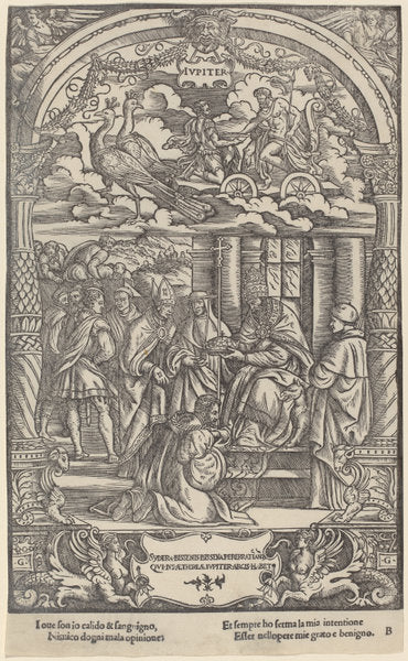 Jupiter by Gabriele Giolito de' Ferrara (Italian, active 1536/1578), 16X12"(A3)Poster Print