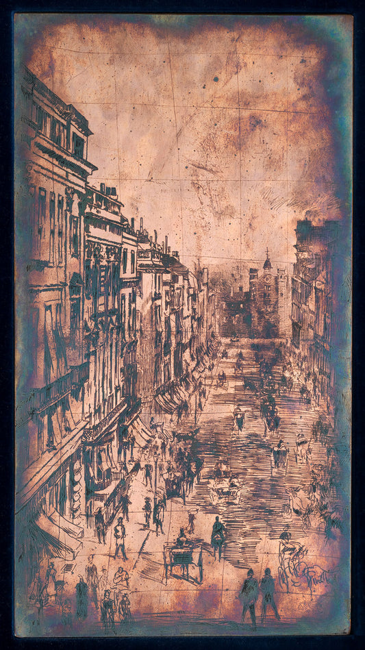 St James's Street by James McNeill Whistler (American, 1834 - 1903), 16X12"(A3)Poster Print