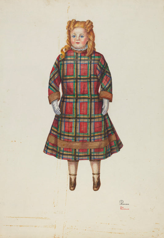 Doll - "Florence" by Josephine C. Romano and Hal Blakeley (American, active c. 1935), 16X12"(A3)Poster Print
