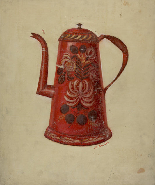 Toleware Coffee Pot by Max Soltmann (American, active c. 1935), 16X12"(A3)Poster Print