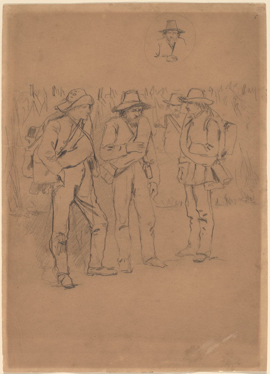 Prisoners of War by Winslow Homer (American, 1836 - 1910), 16X12"(A3)Poster Print