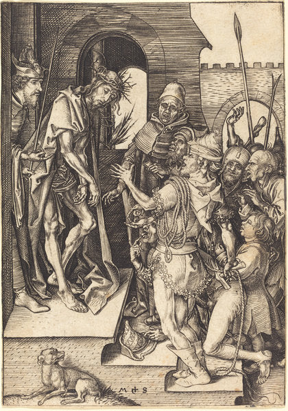 Ecce Homo by Martin Schongauer (German, c. 1450 - 1491), 16X12"(A3)Poster Print
