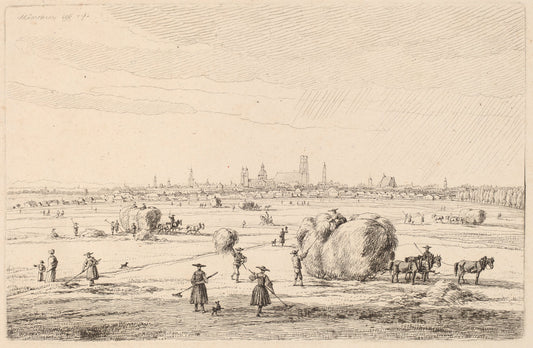München (Munich) by Wilhelm von Kobell (German, 1766 - 1853), 16X12"(A3)Poster Print