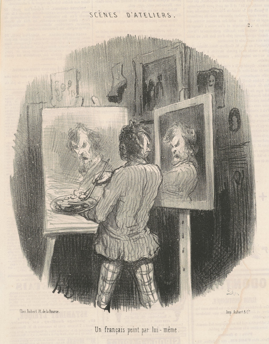 Un français peint par lui-même by Honoré Daumier (French, 1808 - 1879), 16X12"(A3)Poster Print