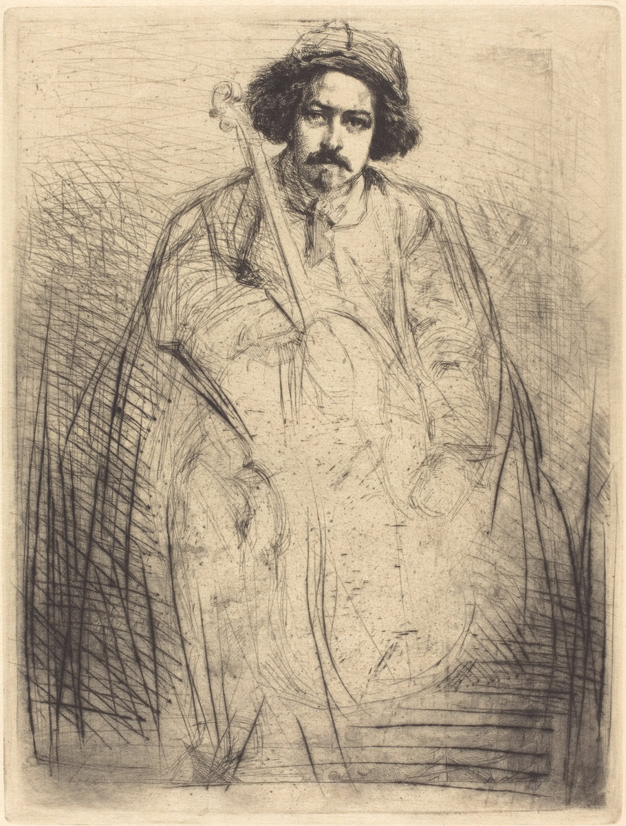 Becquet by James McNeill Whistler (American, 1834 - 1903), 16X12"(A3)Poster Print