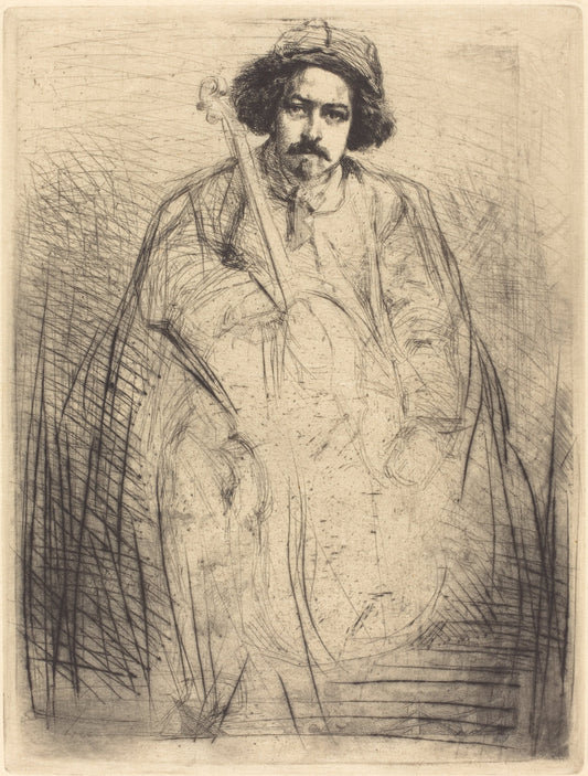 Becquet by James McNeill Whistler (American, 1834 - 1903), 16X12"(A3)Poster Print