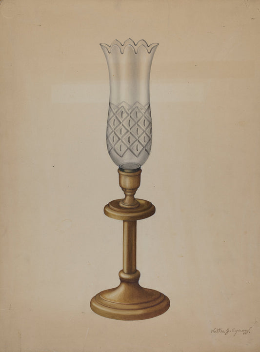 Lamp by Walter G. Capuozzo (American, active c. 1935), 16X12"(A3)Poster Print