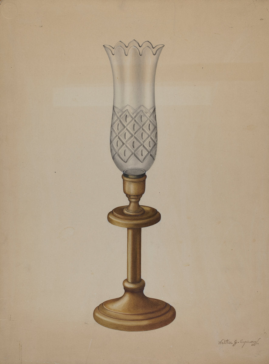 Lamp by Walter G. Capuozzo (American, active c. 1935), 16X12"(A3)Poster Print