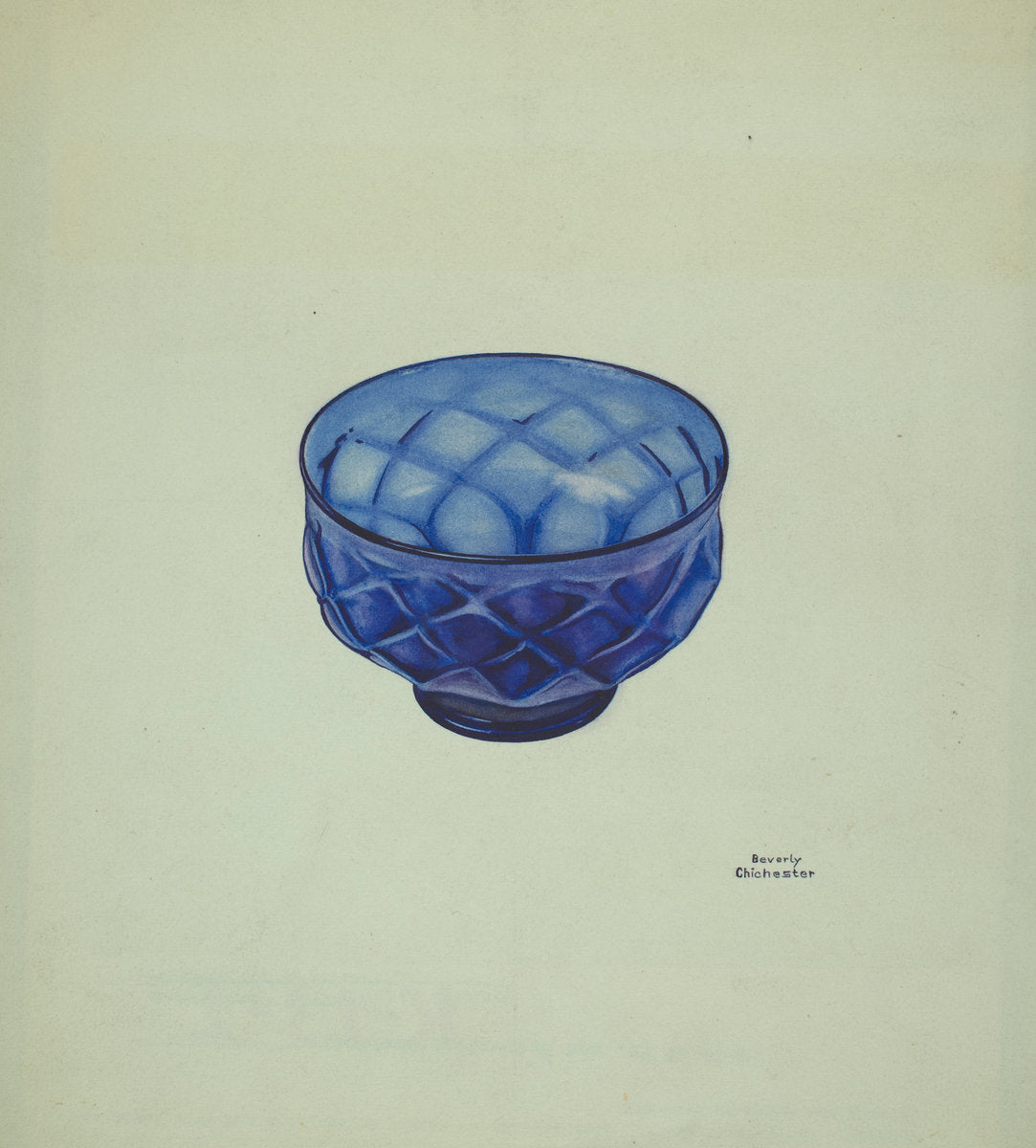 Baptismal Bowl by Beverly Chichester (American, active c. 1935), 16X12"(A3)Poster Print