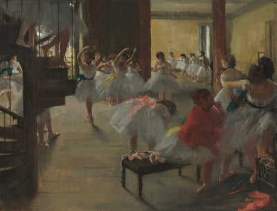 The Dance Class by Hilaire-Germain-Edgar Degas (French, 1834 - 1917), 16X12"(A3)Poster Print