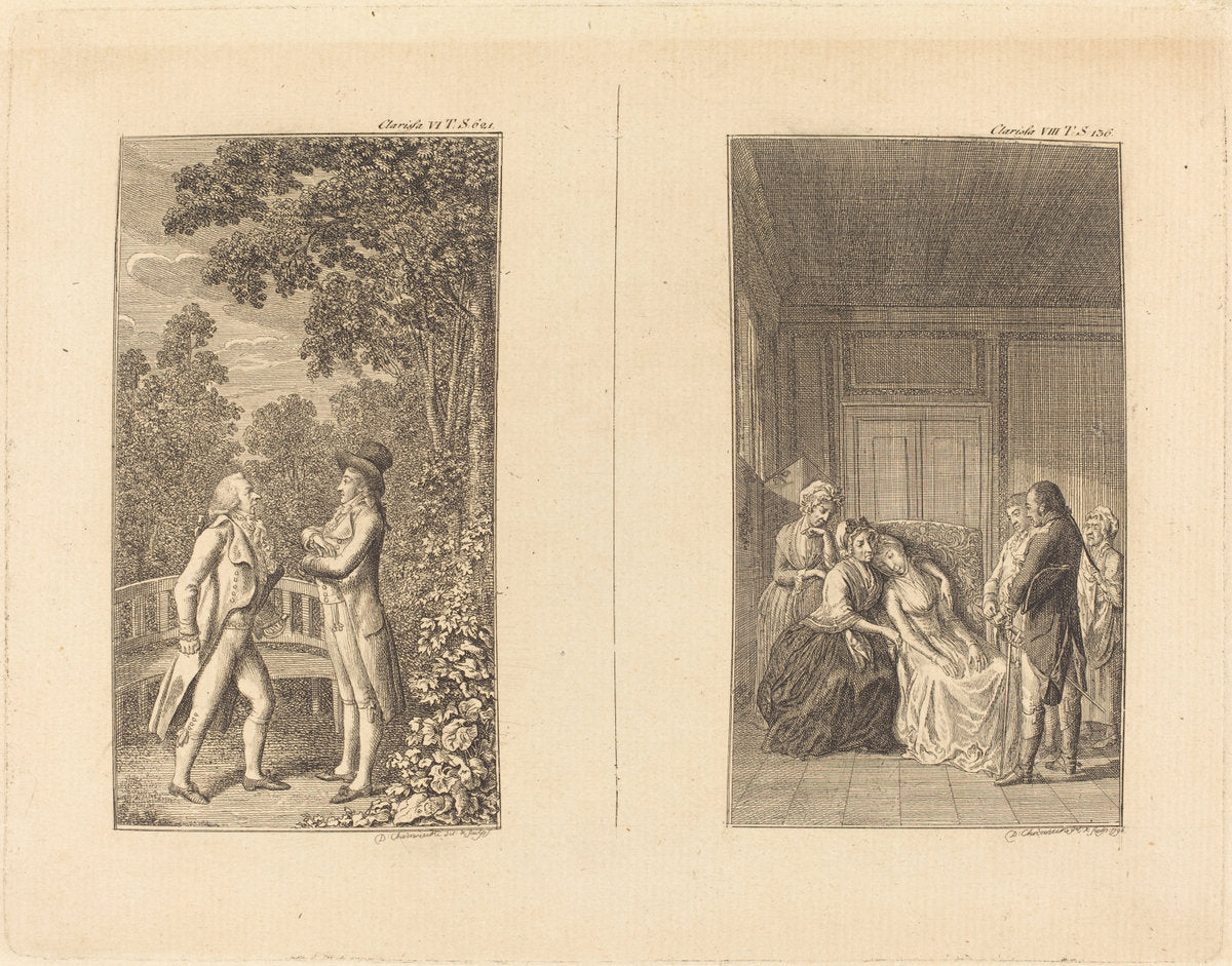 Clarissa by Daniel Nikolaus Chodowiecki (German, 1726 - 1801), 16X12"(A3)Poster Print