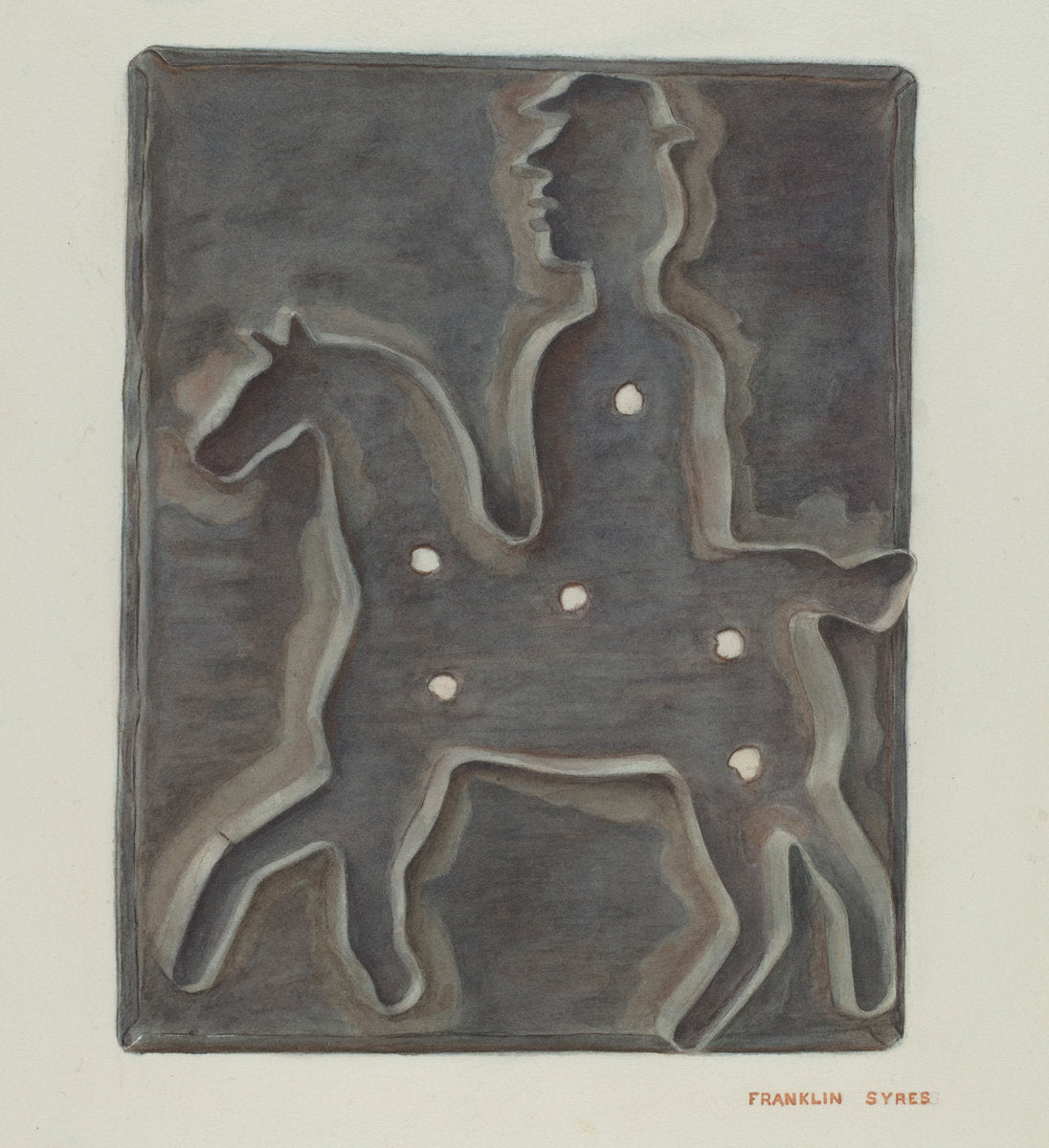 Cookie Cutter by Franklyn Syres (American, active c. 1935), 16X12"(A3)Poster Print