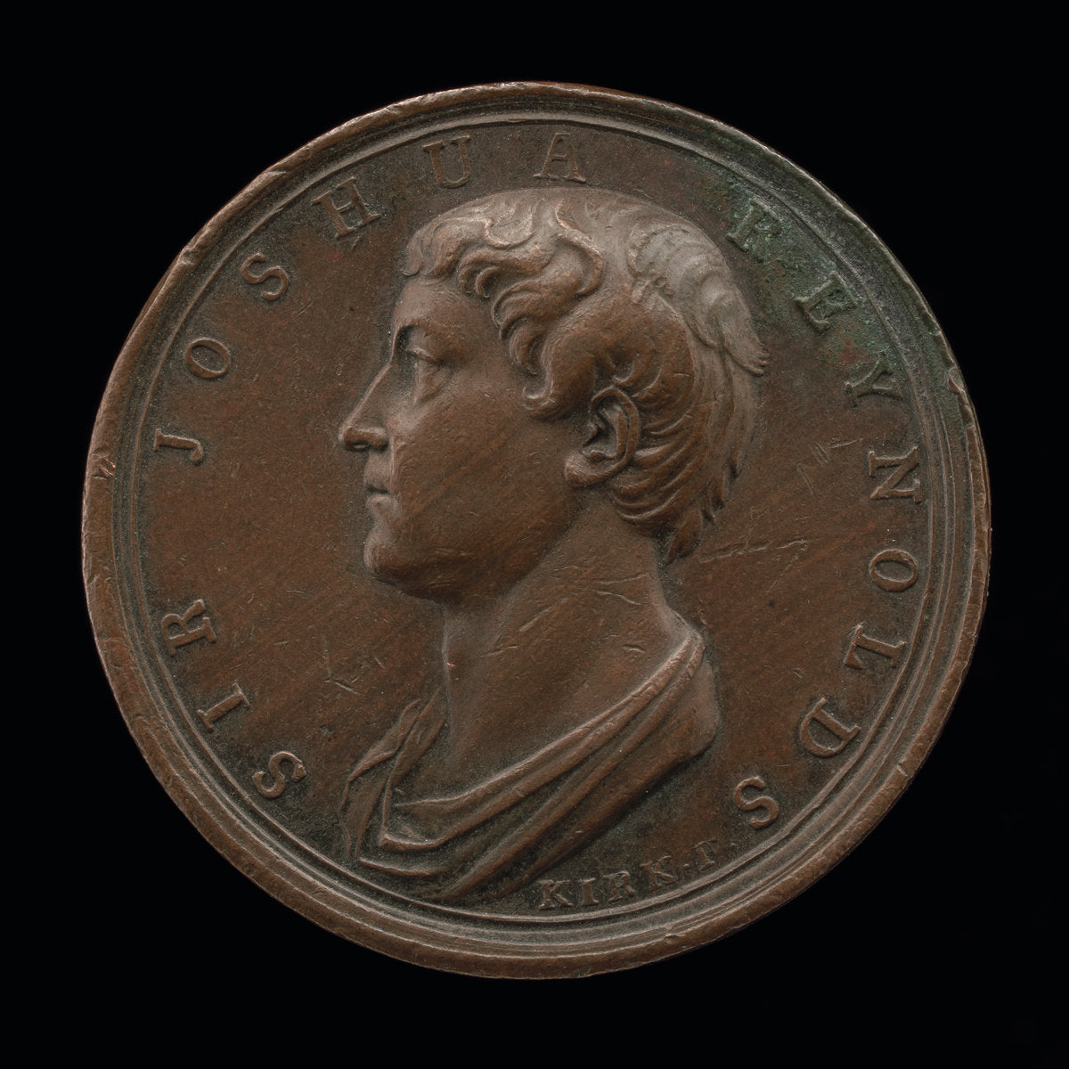 Sir Joshua Reynolds, 1723-1792, Painter [obverse] by John Kirk (British, 1724 - 1776), 16X12"(A3)Poster Print