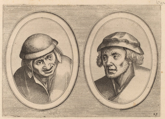Ael Pieter-mans and "Bedorve Sloof om't Geldt" by Johannes and Lucas van Doetechum after Pieter Brugel the Elder (Dutch, died 1605), 16X12"(A3)Poster Print