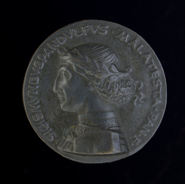 1450 by after Matteo de' Pasti (Sigismondo Pandolfo Malatesta, 1417-1468, Lord of Rimini and Fano [obverse]), 16X12"(A3)Poster Print