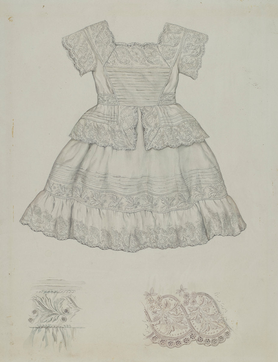 Child's Dress by Lillian Causey (American, active c. 1935), 16X12"(A3)Poster Print