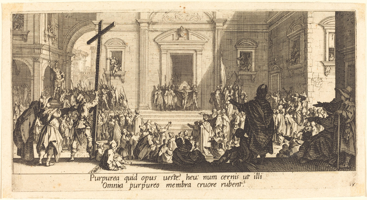 The Ecce Homo by Jacques Callot (French, 1592 - 1635), 16X12"(A3)Poster Print