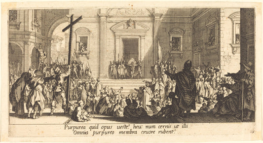 The Ecce Homo by Jacques Callot (French, 1592 - 1635), 16X12"(A3)Poster Print