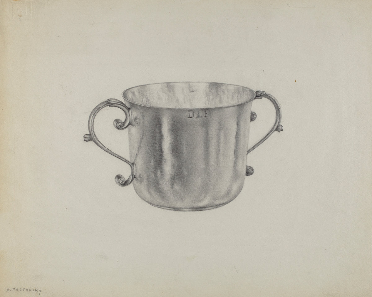 Silver Caudle Cup by Aaron Fastovsky (American, active c. 1935), 16X12"(A3)Poster Print