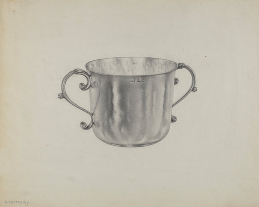 Silver Caudle Cup by Aaron Fastovsky (American, active c. 1935), 16X12"(A3)Poster Print