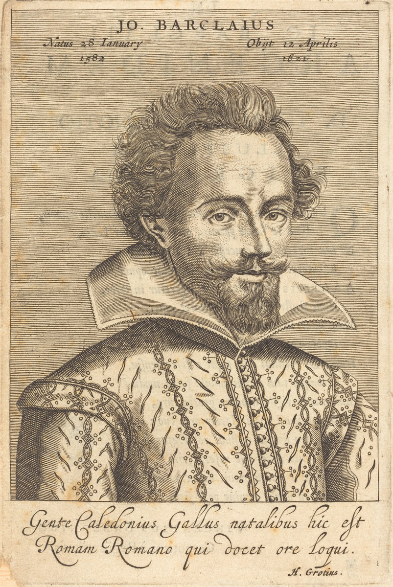 John Barclay by Claude Mellan after Daniel Dumonstier (French, 1598 - 1688), 16X12"(A3)Poster Print