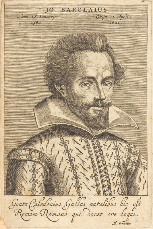 John Barclay by Claude Mellan after Daniel Dumonstier (French, 1598 - 1688), 16X12"(A3)Poster Print