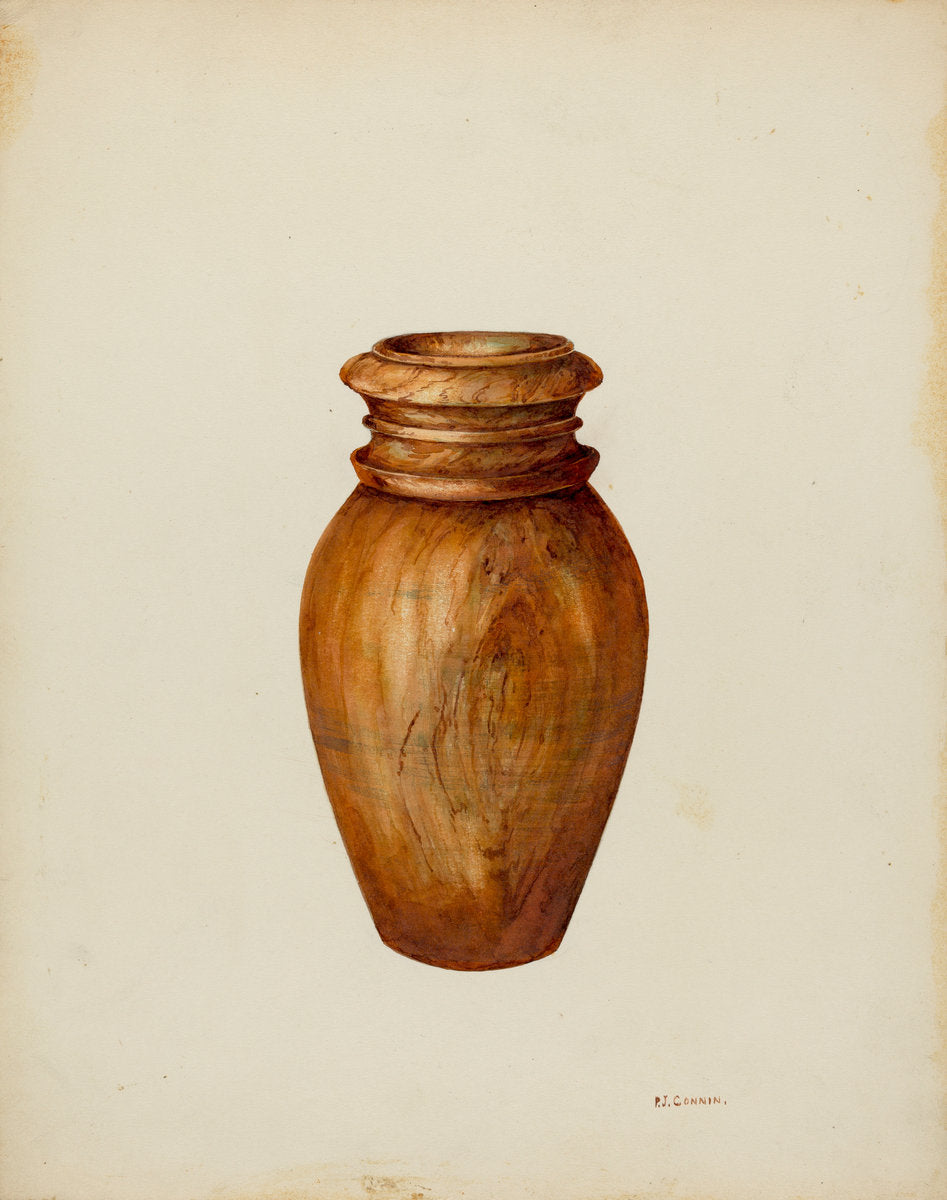 Maple Vase by Peter Connin (American, active c. 1935), 16X12"(A3)Poster Print