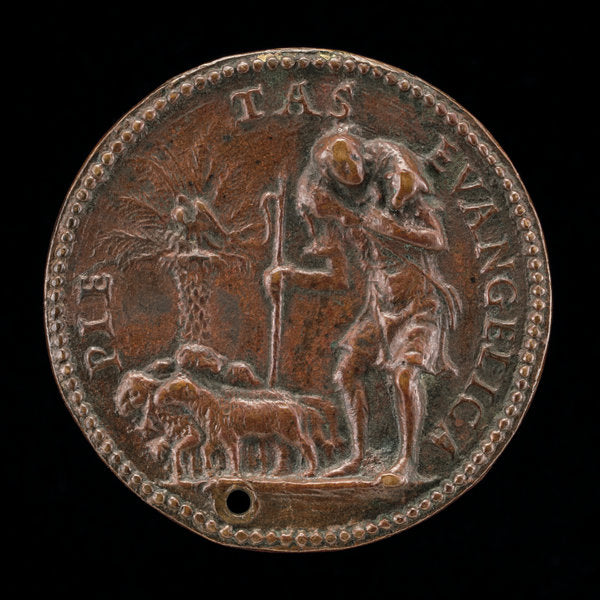 c. 1507/1514 by Venetian 16th Century (Shepherd with a Flock [reverse]), 16X12"(A3)Poster Print