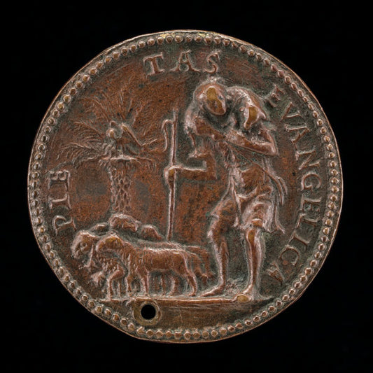 c. 1507/1514 by Venetian 16th Century (Shepherd with a Flock [reverse]), 16X12"(A3)Poster Print