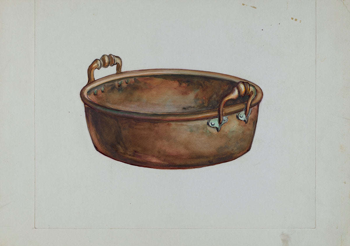 Copper Kettle by George Seideneck (American, active c. 1935), 16X12"(A3)Poster Print