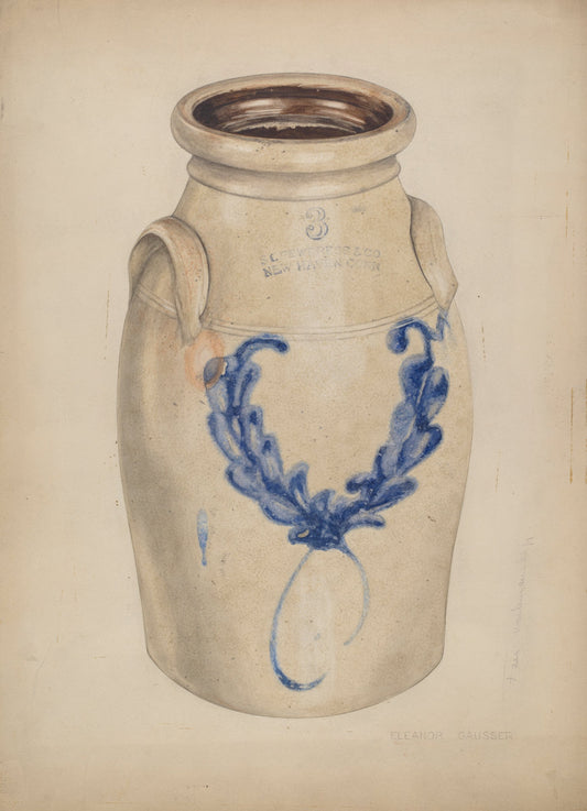 Crock by Eleanor Gausser (American, active c. 1935), 16X12"(A3)Poster Print