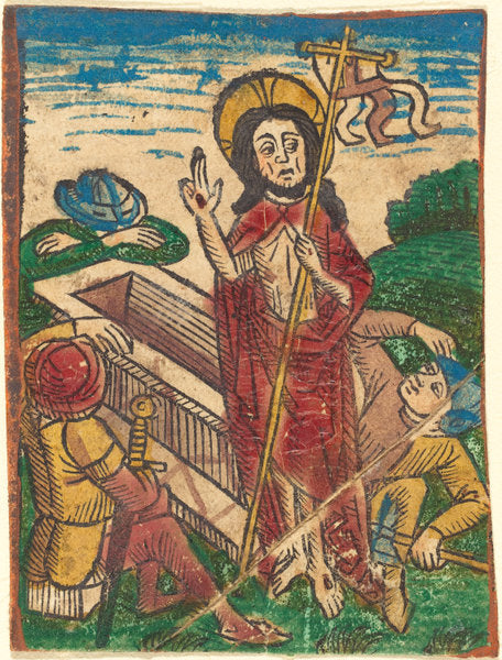 c. 1490 by German 15th Century (The Resurrection), 16X12"(A3)Poster Print