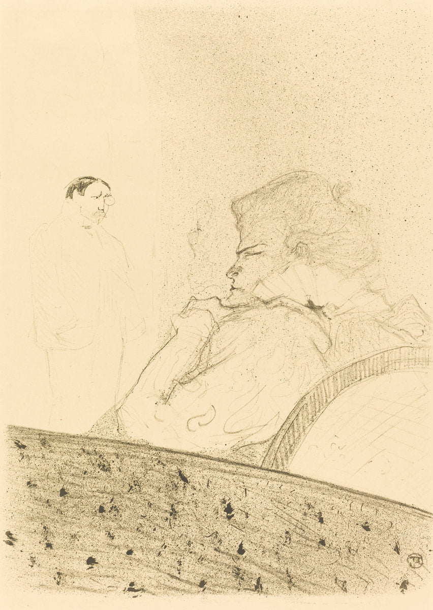 Brandes in His Box (Brandès dans sa loge) by Henri de Toulouse-Lautrec (French, 1864 - 1901), 16X12"(A3)Poster Print