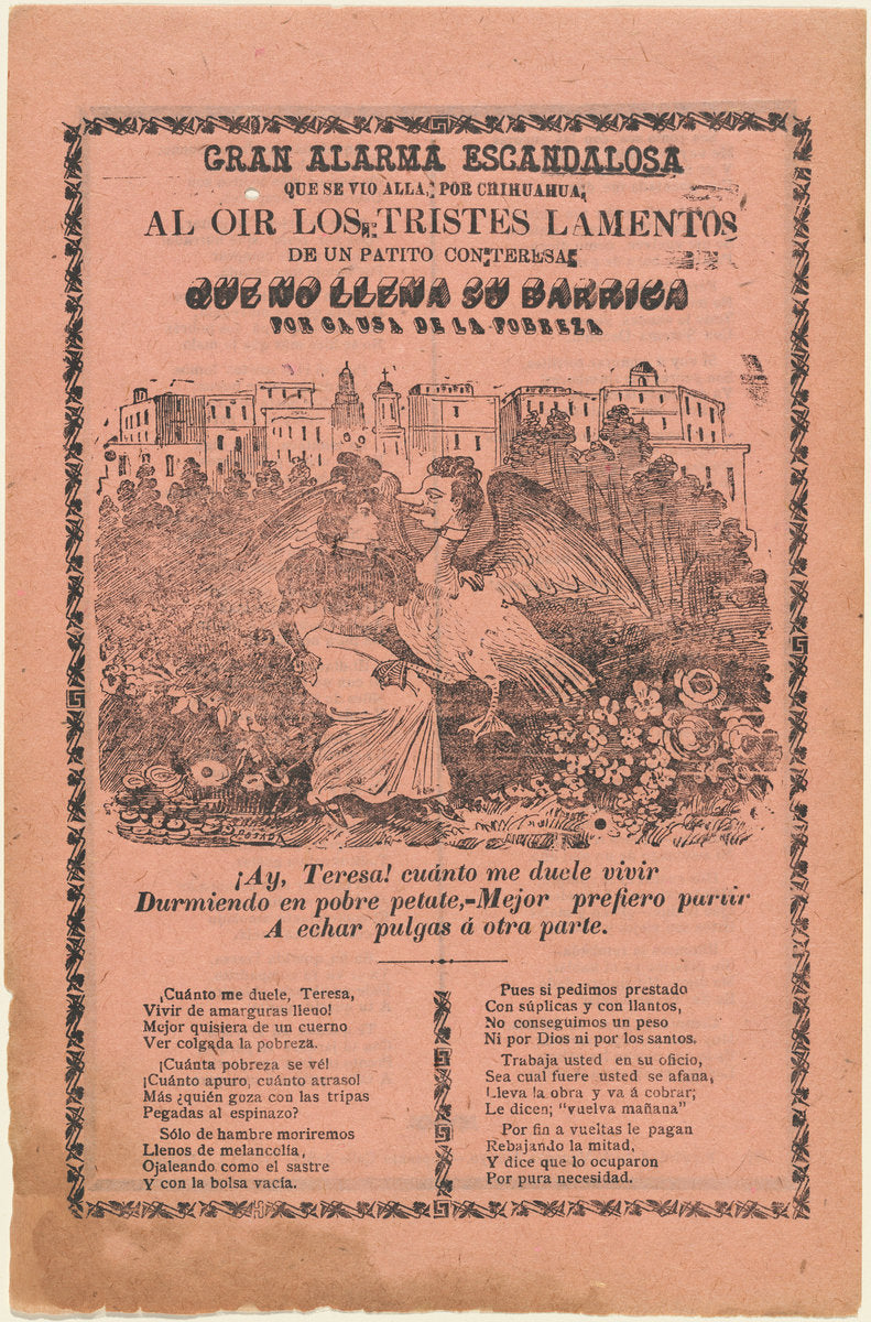 Gran Alarma Escandalosa by José Guadalupe Posada (Mexican, 1851 - 1913), 16X12"(A3)Poster Print