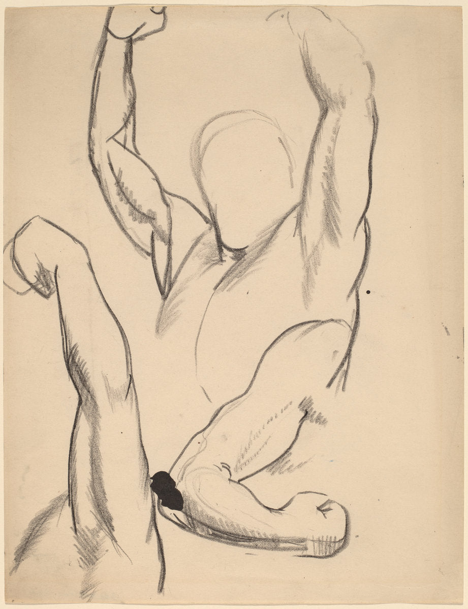 Arms of a Boxer by George Bellows (American, 1882 - 1925), 16X12"(A3)Poster Print