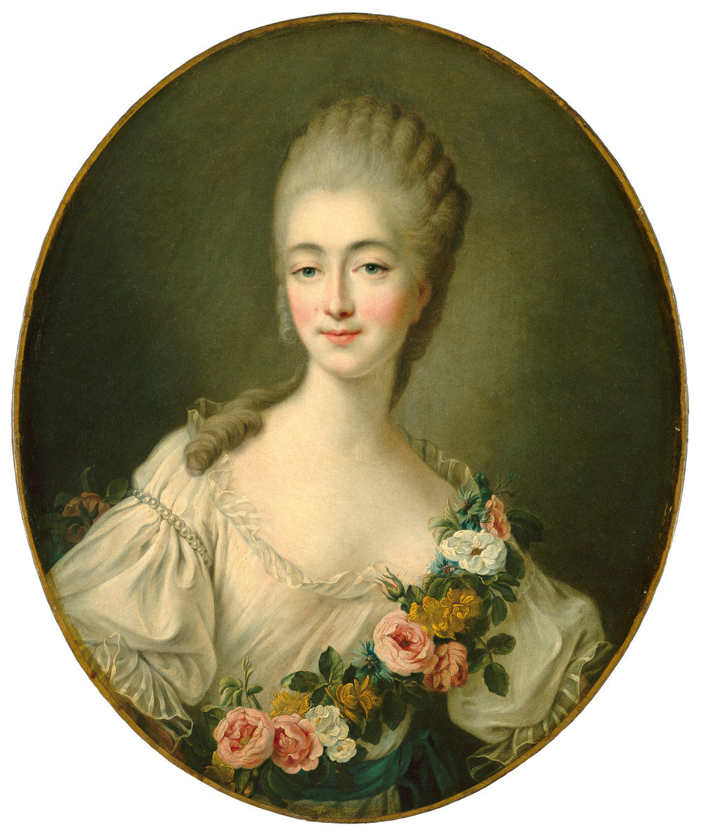 Jeanne Bécu, Comtesse du Barry by François-Hubert Drouais (French, 1727 - 1775), 16X12"(A3)Poster Print