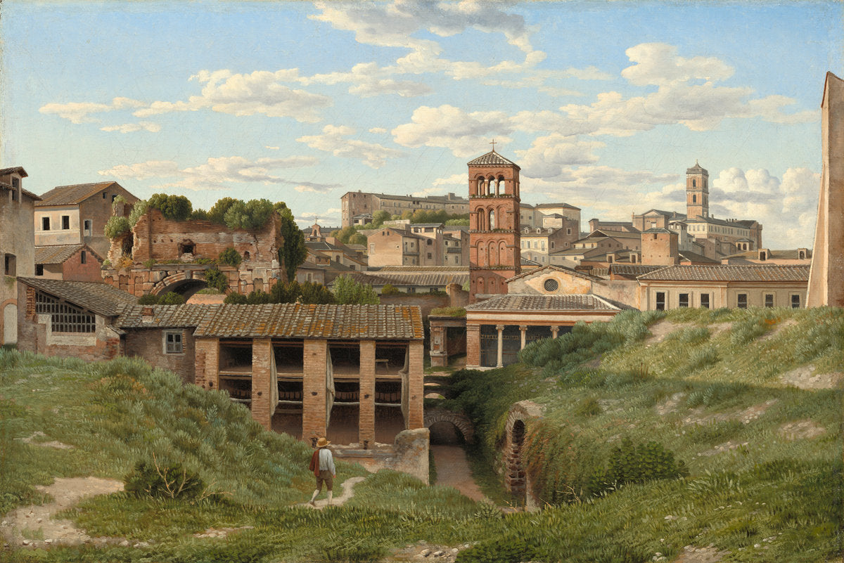 View of the Cloaca Maxima, Rome by Christoffer Wilhelm Eckersberg (Danish, 1783 - 1853), 16X12"(A3)Poster Print