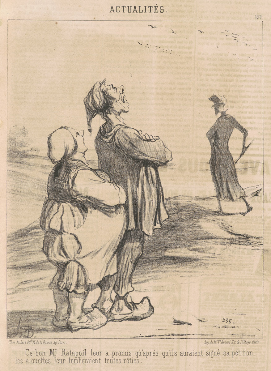 Ce bon M. Ratapoil leur a promis ... by Honoré Daumier (French, 1808 - 1879), 16X12"(A3)Poster Print