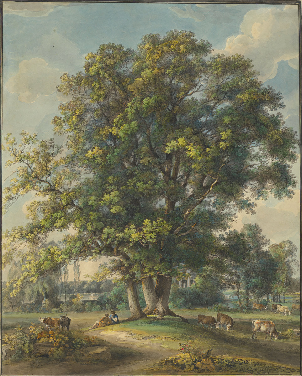 Et in Arcadia Ego by Johann Georg von Dillis (German, 1759 - 1841), 16X12"(A3)Poster Print