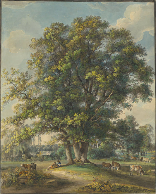 Et in Arcadia Ego by Johann Georg von Dillis (German, 1759 - 1841), 16X12"(A3)Poster Print
