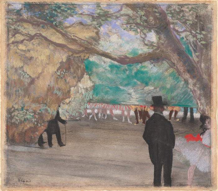 The Curtain by Edgar Degas (French, 1834 - 1917), 16X12